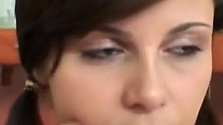 Old Slutty Husband Fucks Mature Wife and Young Girl and Cums in Her Mouth