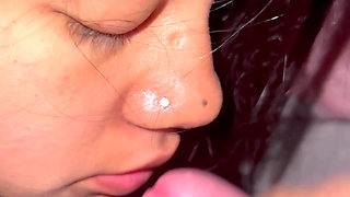 18 Years Old Latina Sucking Dick for the First Time and Swallow My Cum 4times