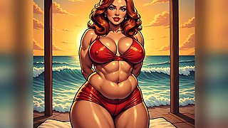 Chubby Cartoon Beach Babes