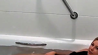 Wet Wetsuit Masturbation in the Bath with Lucy