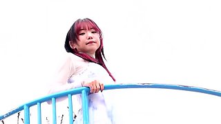 Asian small tit girl masturbating