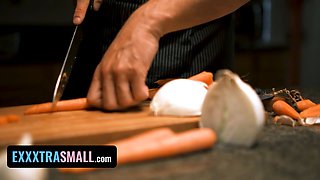 Clueless step-dad doesn't know that his sonny and stepdaughter enjoy having porn around the mansion