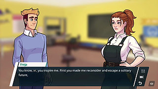 Perfect Body Beauty Ties Man and Rubs His Big Cock - Academy 34 Gameplay