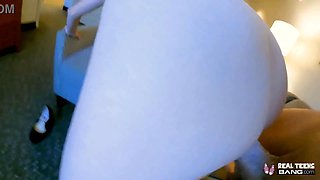 Real Teens - Tall Blonde Teen Maria Anjel Eager Too Have Her Sweet Pussy Drilled On Her First Porn Casting