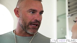 Love Her Films featuring Charles Dera and Gigi Sweets's boob sweat action