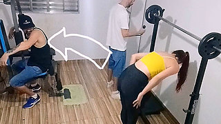 Wife Cheating on Her Husband at the Gym Behind His Back!