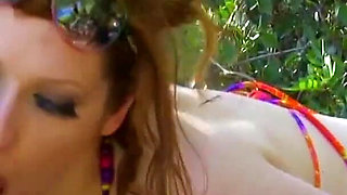 Brunette beauty gets asshole fucked and fingered