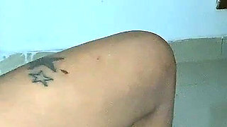 Tattood Ebony Smoking During Rough Fuck