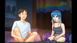 Sexy anime girl with a sultry voice gives an unforgettable deep-throat experience