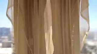 Big boobed babe masturbating