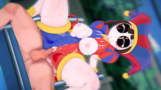Fortnite X Tadc Pomni Trapped in the Loop Tied up Digital Girl Hardcore POV Spitroast 4k60fps