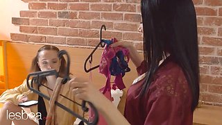 Lesbea Emily Pink and lilith liber romantic lezzie sex Pussy Licking and tribbing climaxes