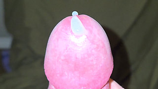 This wad of thick cum felt great cumming out!