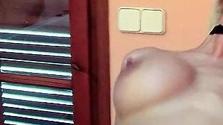 Blonde German skinny teen Laura secretly fucked by step father