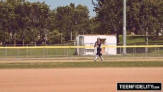 TEENFIDELITY - Kirsten Lee Creampied By Softball Coach