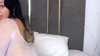 Blonde tight pussy babe solo toy fun in glamour masturbation