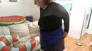 Big Beautiful Nurse Vicki Trys to Squash Her Candy Cane?