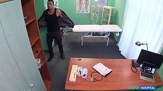 Faux clinic - nurse in marvelous red underwear hardcore a patient