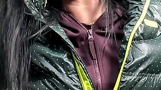 Downjacket Tease, Sweaty Tracksuit Cameltoe and Pussy Slapping