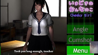JAV 18 Year Virgin Schoolgirl Fucks Her Teacher for Better Grade.