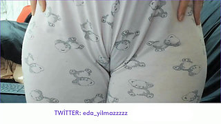 Cameltoe - Swollen Pussy - Rubbing Pussy with Pajama