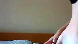 Skinny British Blonde Strips on Webcam