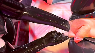Latex Double Anal Fisting Ft Mistress Lunatika and Maz Morbid