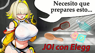 Spanish Audio JOI. NIKKE's Elegg jerks you off with his... brushes?