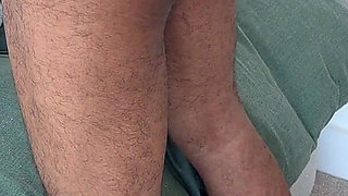 White Slut Uses Her Stinky Soft Soles to Milk Black Guy Hard