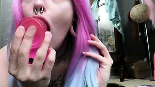 Close up amateur solo girl