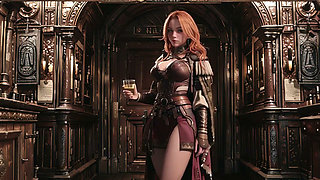 Red Queen's Epic Journey! Cold beauty in the Gothic hall, a lazy warrior under heavy armor?