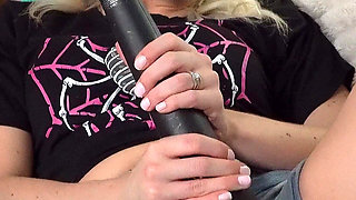 Bratty Wrestling Slut Destroys Her Tight Pussy with Vibrator