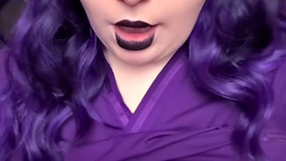 Caught the Fat Goth Nurse Masturbating