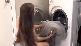 Helping My Steaming Step Stepsister Angelbaexo Get Unstuck From The Washing Machine