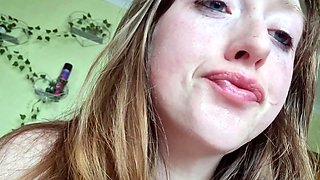 Custom; Dildo foot job with spit and butt plug