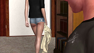 My Petite 19 Years Old Young Step Niece Masturbates in Bathroom at Night