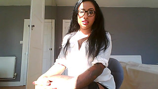 Domme Boss Gives to JOI to Cum in Her Mouth!