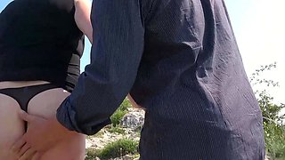 Threesome In The Mountains At GrandParentsX