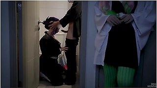 Mitsuri Spies How Tanjiro Fuckes Shinobu In The Toilet - Bella Hentaigirl