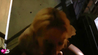 Crazy!! Blonde Babe Fucked in Public After Date!!