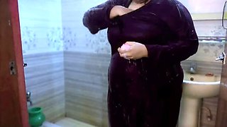 Horny Arab Wife Aria Mia Seduced in Hotel Room - Rough Fuck with Cum Inside Her Tight Pussy