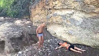 Beach Cove Fuck After Diving - Anal