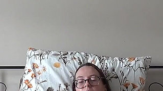 Wearing Sexy Yellow Swimsuit Striptease and Masturbation