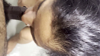 Shower Sex with Boyfriend on Toilet Seat