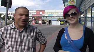 Emo German whore gets fucked on the bed