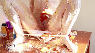 Wet and Messy Food and Sauce