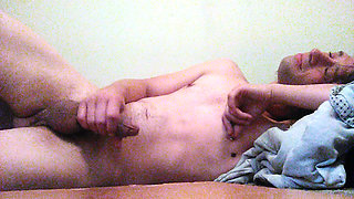 Transgirl Naked Lazily Playing with Asscheeks and Non-op Clit