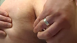 Straight Husband with Big Kuats plays with corks and baubles , terribly curious how to be straight maybe BI