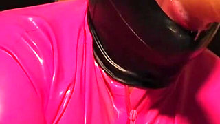 Rubber Doll with Muffled Moans Subdued by the Fucking Machine