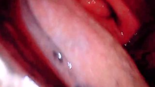 Amateur young teen solo masturbation on her livingroom